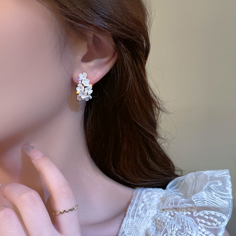 Pearl Flower Earrings Feminine And Advanced – Everyday Gifts — 1