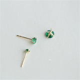 Mini Japanese And Korean Small Round Four-Claw Stud – Meaningful Gifts — 4