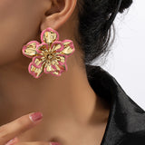 Vintage Flower Earrings For Women Niche Design Spray – Gifts for Her — 18