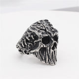 Ornaments Mummy Skull Men's Titanium Steel Ring – Gifts for Him — 3