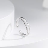 S925 Sterling Silver Double Layer Fried Dough Twists – Gifts for Her — 1