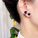 925 Silver Needle Sweet Tulip Earrings One Style – Stylish Gifts — 2