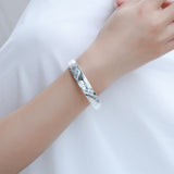 Push-pull silver bracelet – Jewelry Gift Ideas — 5