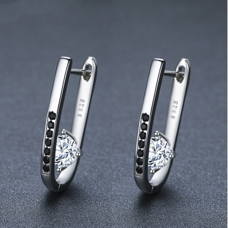Simple All-matching Graceful Design U-shaped Earrings – Birthday Gifts — 1