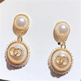 925 Silver Needle French Retro Pearl Earrings – Everyday Gifts — 1