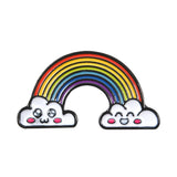 Creative rainbow cloud badge brooch – Jewelry Gift Ideas — 8