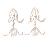 Women's Fashion Vintage Metal Leaf Flower Earrings – Stylish Gifts — 2