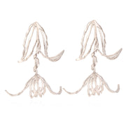 Women's Fashion Vintage Metal Leaf Flower Earrings – Stylish Gifts — 2