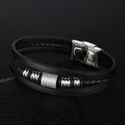 Cowhide Men's Bracelet Hand-Woven Multi-Layer – Jewelry Gift Ideas — 6
