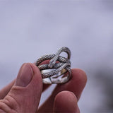 Huitan Vintage Punk Snake-shaped Rings for Women – Stylish Gifts — 2