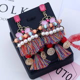 Rhinestone Tassel Color Handmade Earrings – Meaningful Gifts — 2