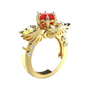 Style Skull Ring Ruby Ring Style Accessories – Stylish Gifts — 9