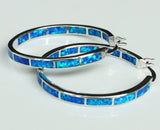 Bluewhite fire opal earrings – Holiday Gift Ideas — 1