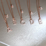 Silver Diamond Letter Temperament Necklace Collar – Jewelry Gift Ideas — 5