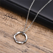 Pendant Steel Color Men's Necklace – Jewelry Gift Ideas — 3