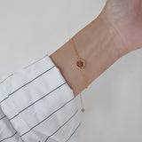Pink Strawberry Crystal Bracelet – Jewelry Gift Ideas — 7