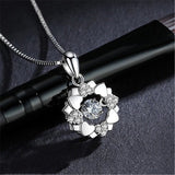 Smart Snowflake Pendant Silver Plated Necklace – Jewelry Gift Ideas — 4