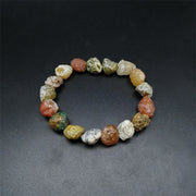 Colorful Agate Rough Stone Bracelet Colorful – Jewelry Gift Ideas — 10