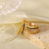 Versatile C- Shaped Double-layer Golden Balls Inlaid – Practical Gifts — 9