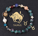 Natural Stone Twelve Constellations Bracelets Cut Hemp – Stylish Gifts — 6