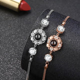 925 Silver Sunflower Projection Bracelet – Jewelry Gift Ideas — 1