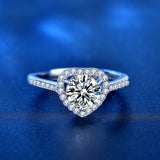Moissanite Live Heart Diamond Ring – Small Gift Ideas — 4