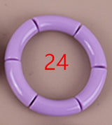 Acrylic Women's Elbow Elastic Glossy Bracelet – Jewelry Gift Ideas — 11