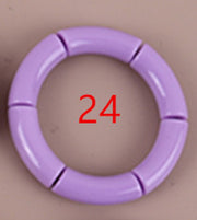 Acrylic Women's Elbow Elastic Glossy Bracelet – Jewelry Gift Ideas — 11