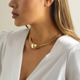 Punk Multi-layer Chain Folding Necklace – Jewelry Gift Ideas — 2