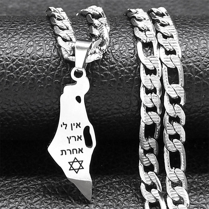 Israel Stainless Steel Women's Pendant Necklace – Jewelry Gift Ideas — 1