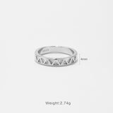 Triangle Design Ring Female Simple – Gifts for Her — 4