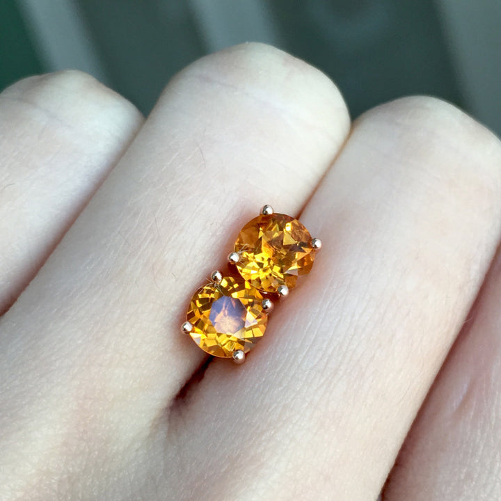 Natural Brazil Citrine Durable Small Fashion Simple – Stylish Gifts — 1