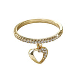 Simple All-Match Ring Heart-shaped Hollow-out – Gift Ideas — 2