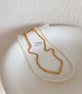 Vintage Chain Freshwater Pearl Double Bracelet – Jewelry Gift Ideas — 6