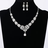 Diamond-encrusted Necklace And Earrings Set – Jewelry Gift Ideas — 2