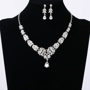 Diamond-encrusted Necklace And Earrings Set – Jewelry Gift Ideas — 2