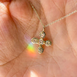 Light Luxury Floral Cross Pendant Delicate Zircon – Jewelry Gift Ideas — 5