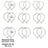 Korean Retro Earrings Set Fashion Ear Ring 9 Pairs – Stylish Gifts — 4