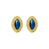 Women's Linen Lace Geometric Diamond Shaped Earrings – Gifts for Her — 3