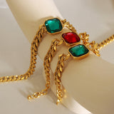 Cuban Link Chain Square Thick Straps Crystal – Jewelry Gift Ideas — 10