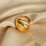 18K Gold Non-fading Chubby Ball Ring For Women – Gifts for Her — 2