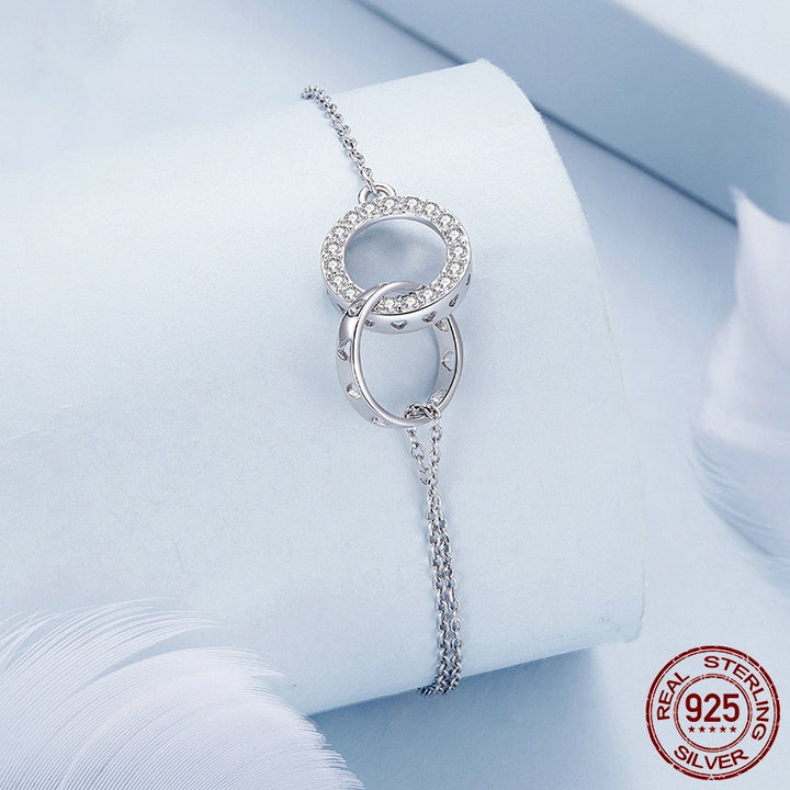 Simple Classic Double Ring Bracelet – Jewelry Gift Ideas — 1