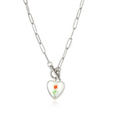 Necklace Female Niche Acrylic Sheet Love Peach – Jewelry Gift Ideas — 4