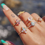 Women's Diamond Diamond Crystal Ring – Gifts for Her — 4