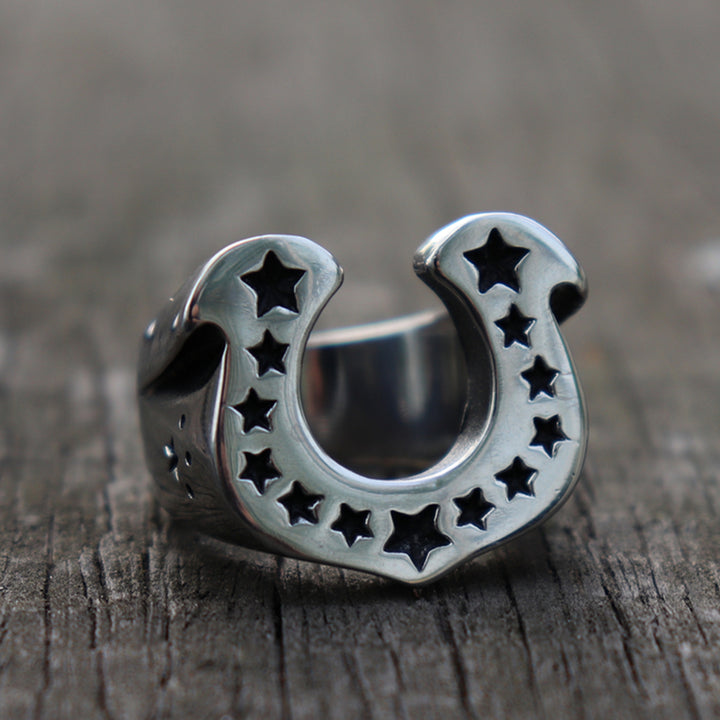 Fashion Personality Hipster Horseshoe Closed Ring – Stylish Gifts — 1