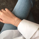S925 sterling silver double chain anklet chain – Unique Gift Ideas — 3
