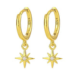 Eight Awn Star Pendant Ear Clip Women – Jewelry Gift Ideas — 2