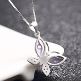 Korean Butterfly Crystal Pendant Necklace – Jewelry Gift Ideas — 2