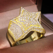 Hip Hop Men's Micro Inlaid Zircon XINGX Ring – Gifts for Him — 1