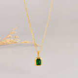 L182 Turquoise Purple 18K Color Gemstone Necklace – Jewelry Gift Ideas — 6